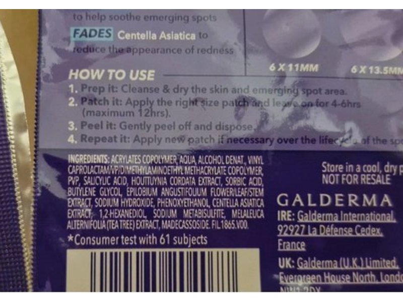 Purifide 3-In-1 Technology Power Patch, 36 Count