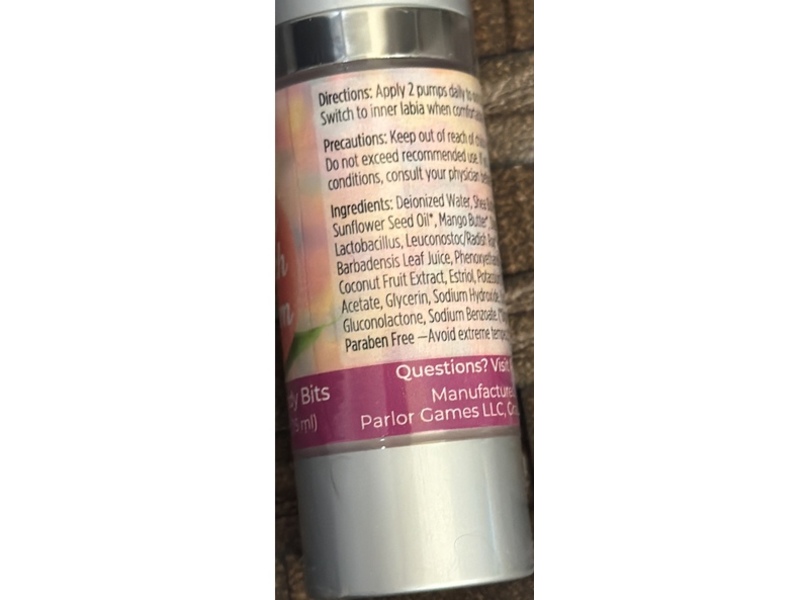 Parlor Games Silky Peach Cream, 0.5 oz/15 mL