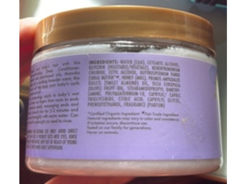SheaMoisture Baby Nighttime Deep Conditioner, Manuka Honey & Lavender, 12 fl oz/340 mL