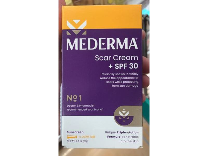 Mederma Scar Cream, +SPF 30, 0.7 oz/20 g