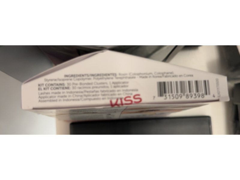 Kiss Impress Press-On Falsies Eyelash Clusters Kit, Natural & Wispy, 30 Count