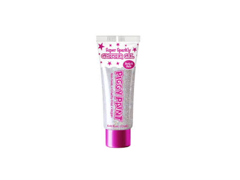 Piggy Paint Super Sparkly Glitter Gel, White, 0.42 fl oz/12 mL