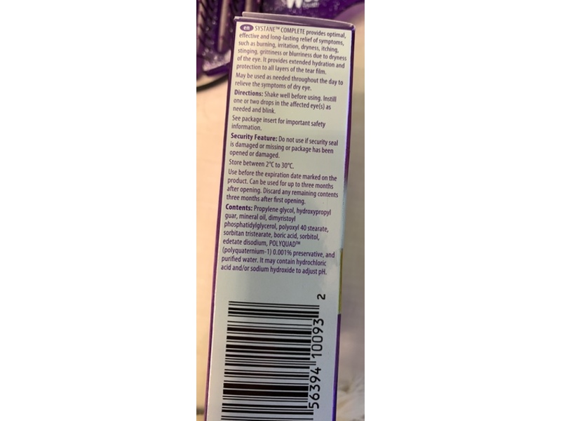 Systane Complete Instant & All Day Relief Lubricant Eye Drops, 10 mL
