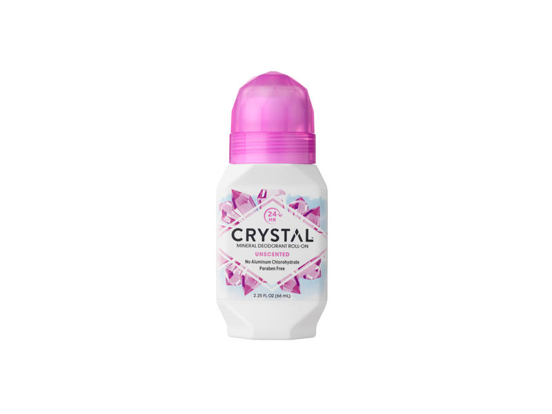 Crystal Mineral Deodorant Roll-On, Unscented, 2.25 fl oz