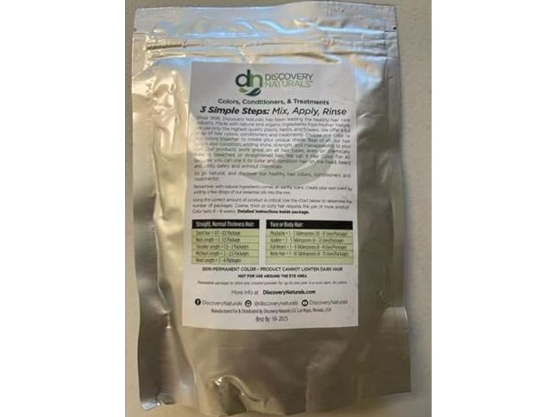 Discovery Naturals Hair Color, Auburn Reddish Brown, 100 g