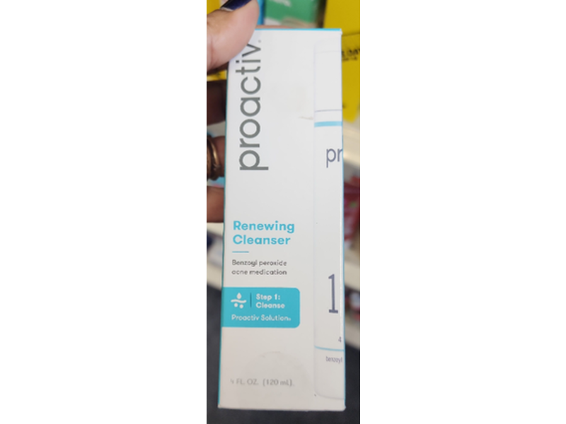 Proactiv Renewing Cleanser Acne Medicated Solution, Step 1, 4 fl oz/120 mL