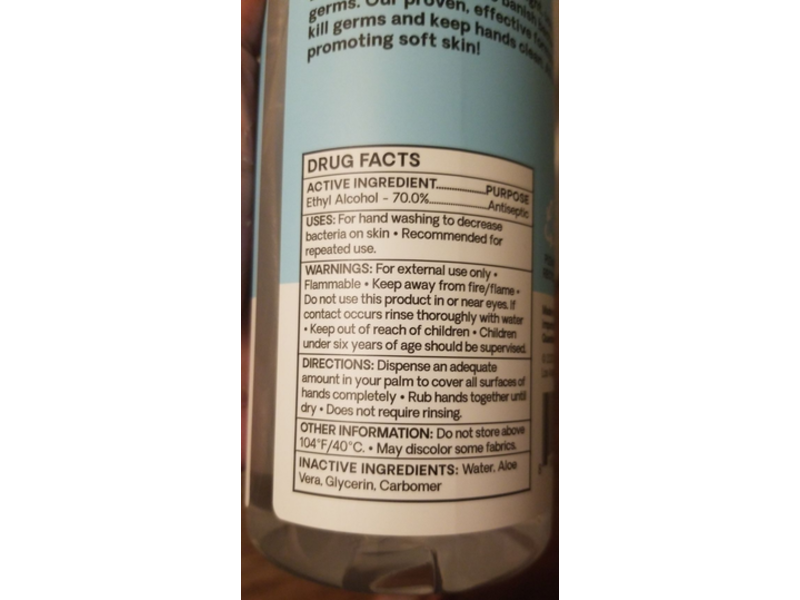 Hello Bello Hand Sanitizer Gel, Fragrance Free, 32 fl oz/1 L