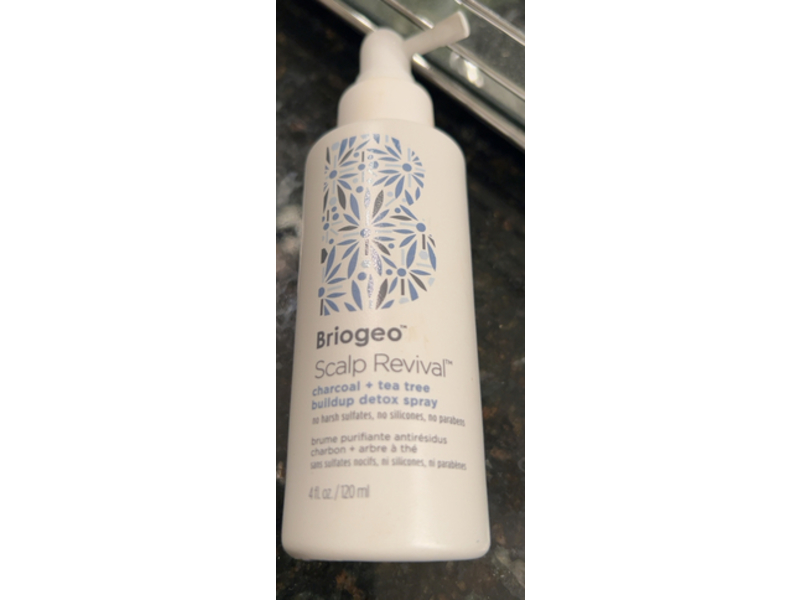 Briogeo Scalp Revival Bildup Detox Spray, Charcoal + Tea Tree, 4 fl oz/120 mL