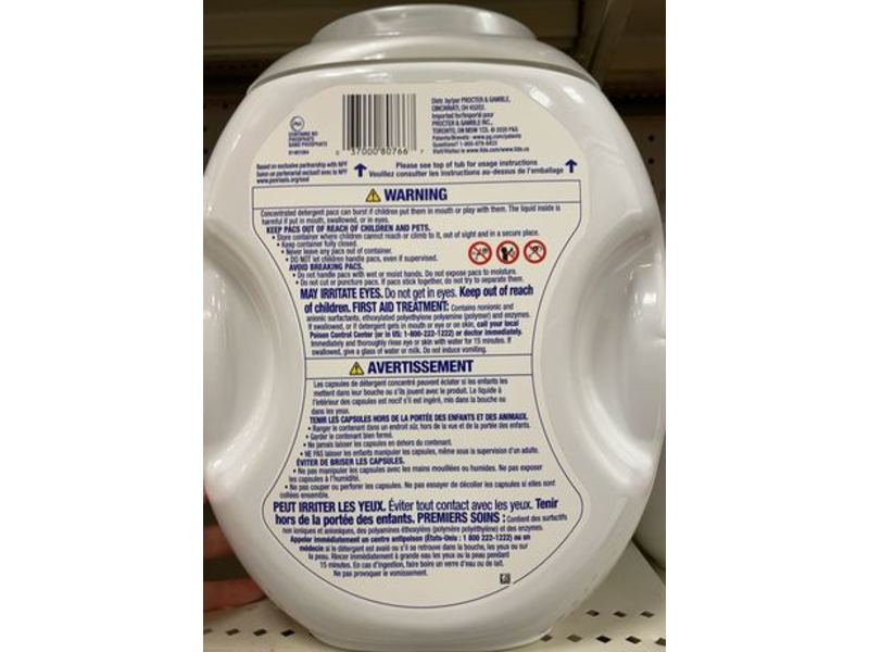 Tide+ Hygienic Clean Power Pods, Heavy Duty 10x, Free/Nature, 81 oz/2.31 Kg, 48 Count