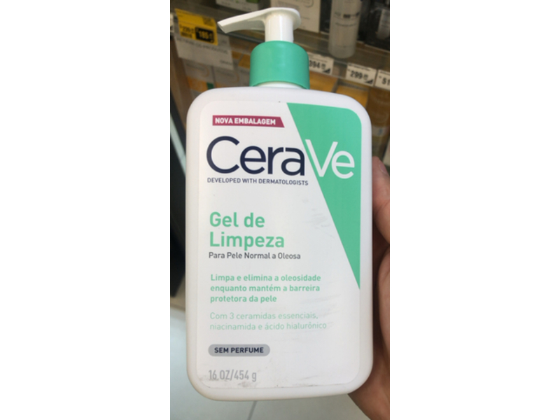 CeraVe Facial Cleanser, Normal To Oily Skin, 16 oz/454 g