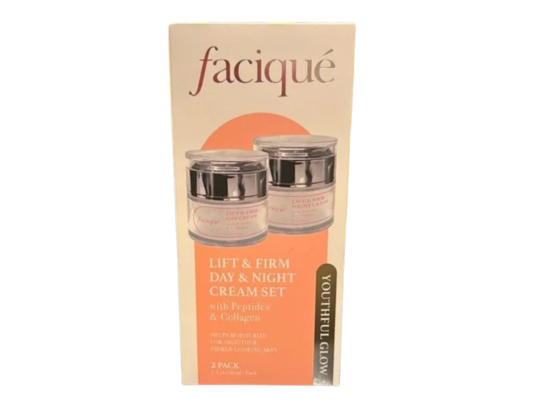 Facique Brightening Day & Night Cream Set, Glycolic Acid & Vitamin C, Pack Of 2