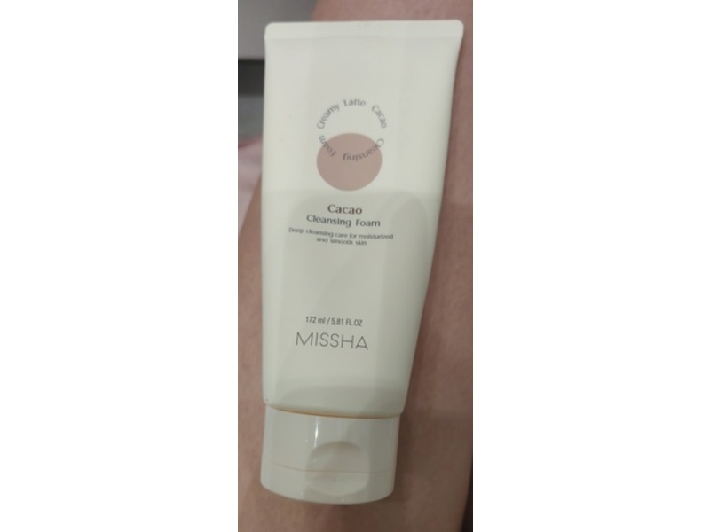 Missha Creamy Latte Cleansing Foam, Cacao, 5.81 fl oz/172 mL