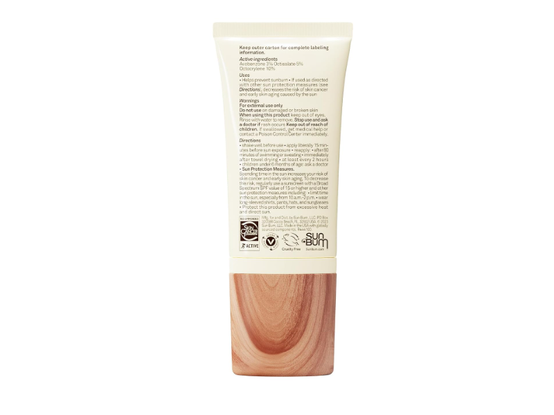 Sun Bum Daily Glow Tinted Moisturizer Sunscreen, SPF 30, 1.7 fl oz/50 mL