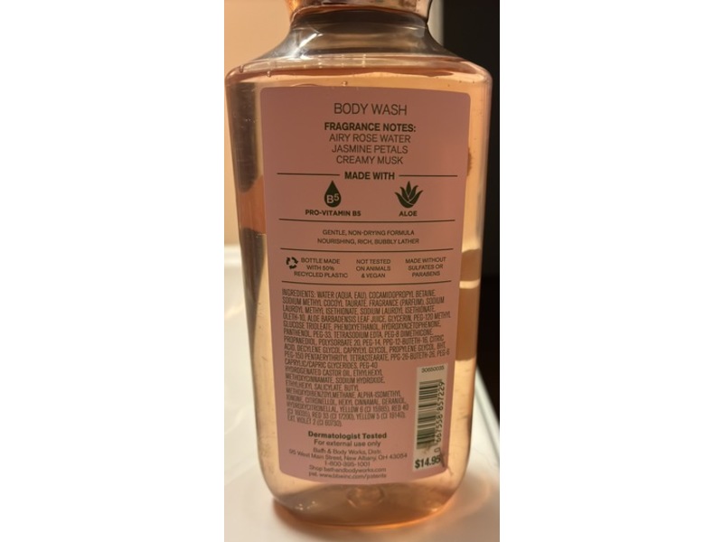 Bath & Body Works Body Wash, Rose, 10 fl oz/295 mL