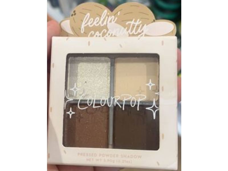 Colourpop Pressed Powder Eyeshadow, feelin coconutty, 0.21 oz/5.90 g
