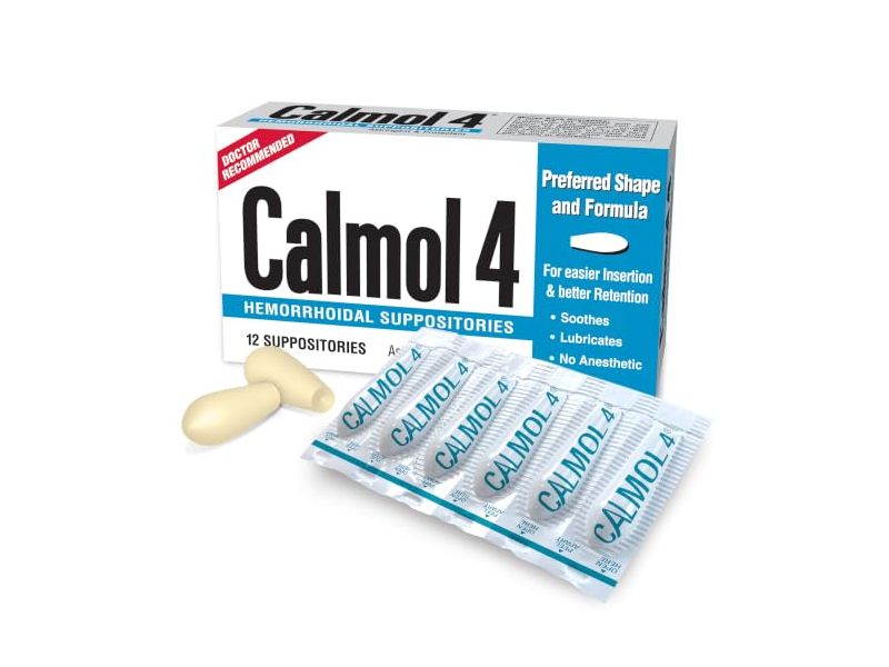 Calmol 4 Hemorrhoidal Suppositories, 12 Count