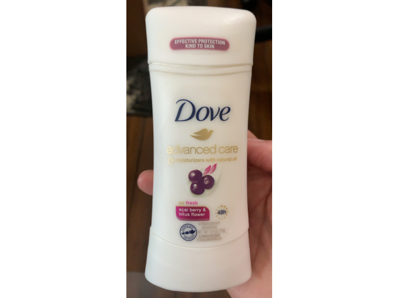Dove Antiperspirant Deodorant, Acai Berry & Lotus Flower, 2.6 oz/74 g