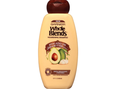 Garnier Whole Blends Nourishing Shampoo, Avocado Oil & Shea Butter Extract, 22 fl oz/650 mL