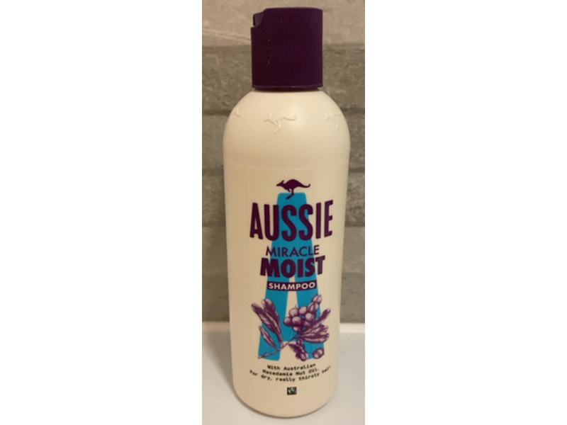 Aussie Miracle Moist Shampoo, Austrailian Macadamia Nut Oil, 250 mL