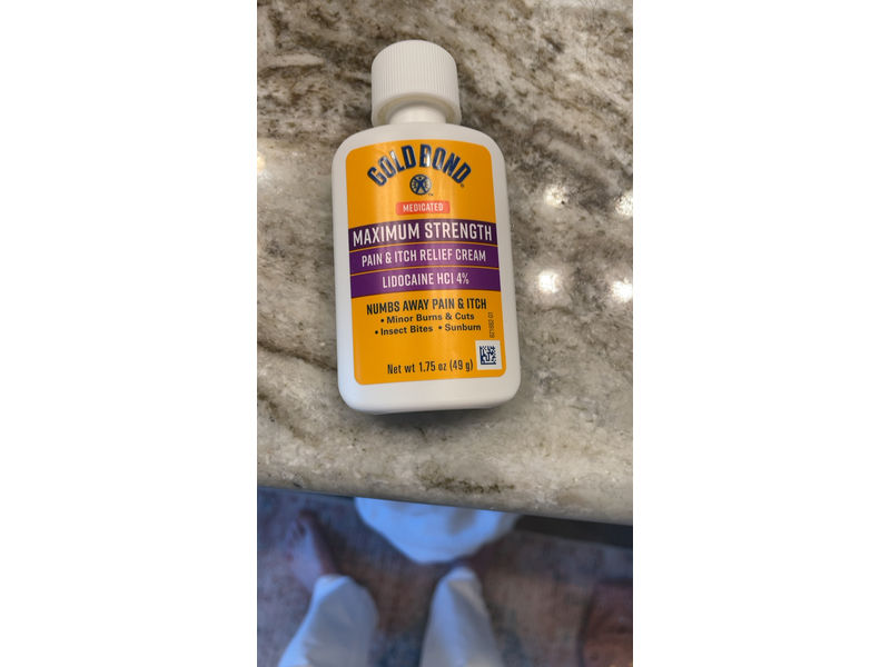 Gold Bond Pain & Itch Relief Cream, Maximum Strength, 1.75 oz/49 g