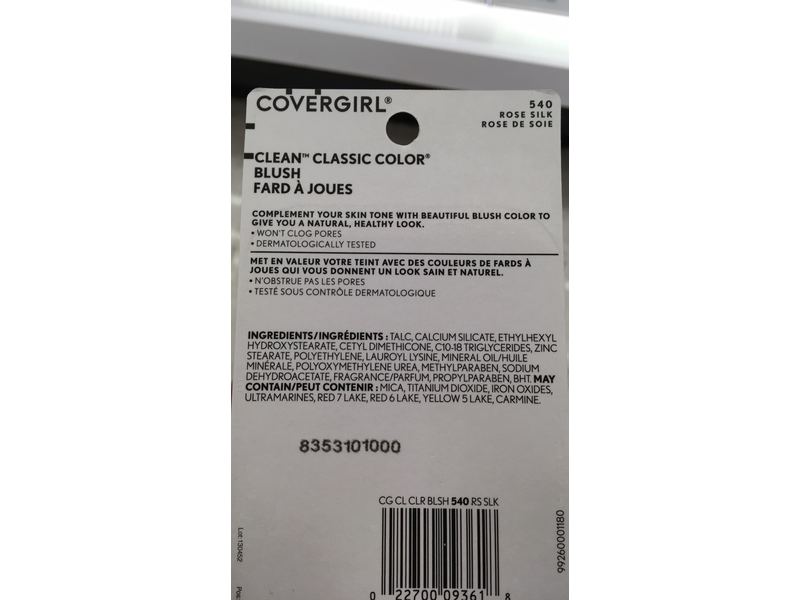 CoverGirl Classic Color Blush, 540 Rose Silk, 0.3 oz/8 g, Pack Of 3