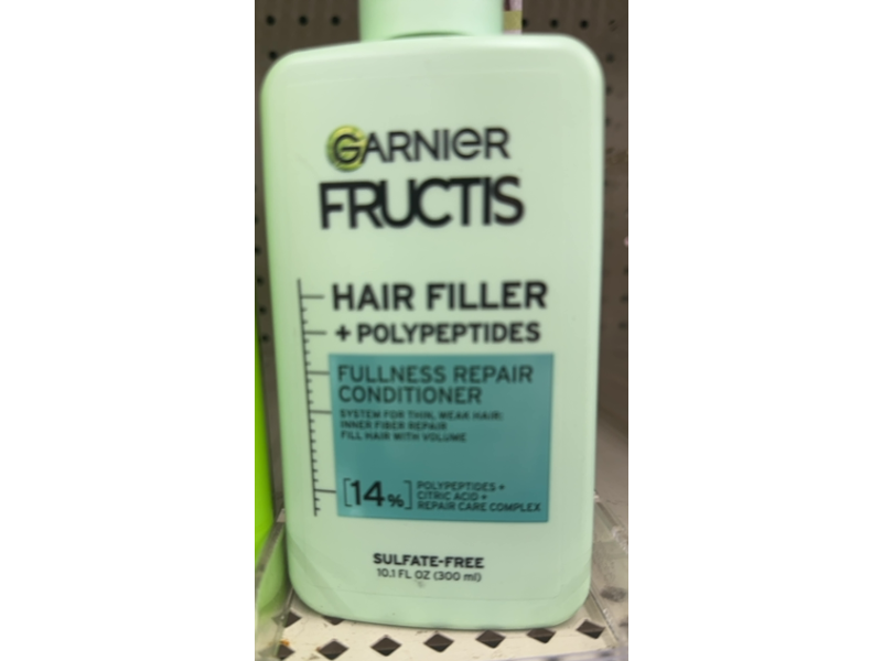 Garnier Hair Filler + Polypeptide Conditioner, 10.3 fl oz/300 mL