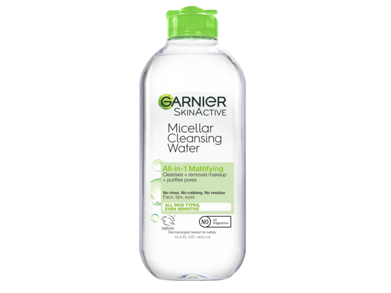 Garnier SkinActive Micellar Cleansing Water, All-in-1 Mattifying, 13.5 fl oz/400 mL