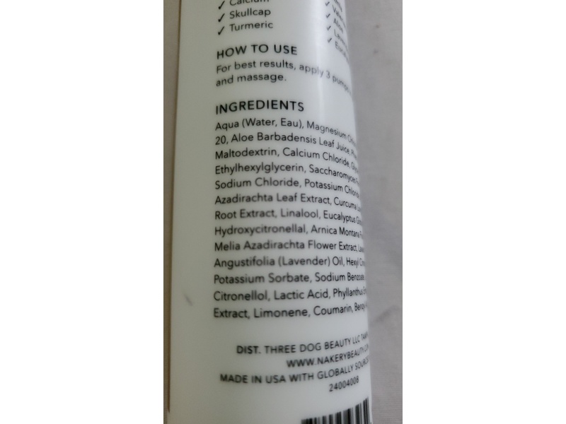 Nakery Beauty Total Body Magic Magnesium Spray, 4.06 fl oz/120 mL