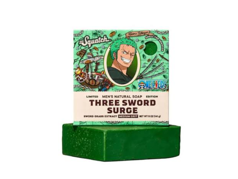Dr. Squatch Men's Natural Soap, Three Sword Surge, 5 oz/141 g