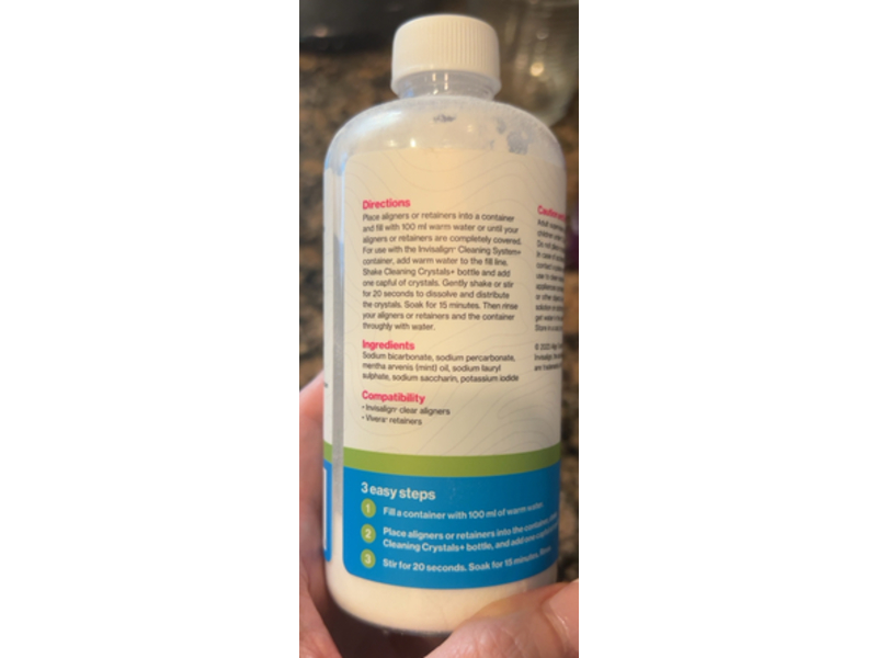 Invisalign Cleaning Crystals+, Fresh Mint, 10.6 oz/300 g