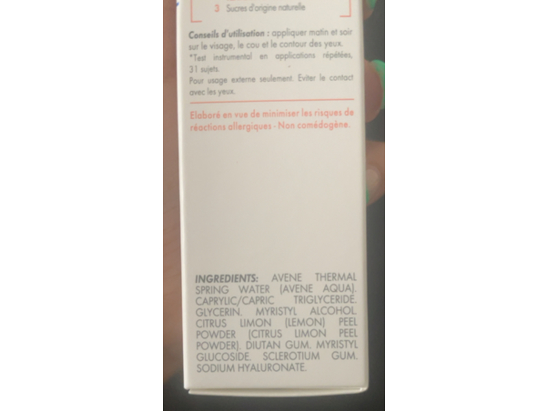 Avene Tolerance Hydra 10 Hydrating Fluid, 1.3 fl oz/40 mL
