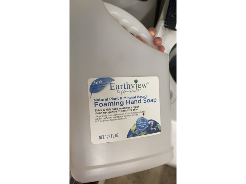 Earthview Natural Plant & Mineral Based Foaming Hand Soap, 128 fl oz/3.78 L
