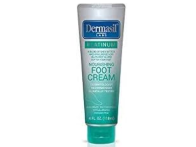 Dermasil Labs Platinum Nourishing Foot Cream, 4 fl oz/118 mL