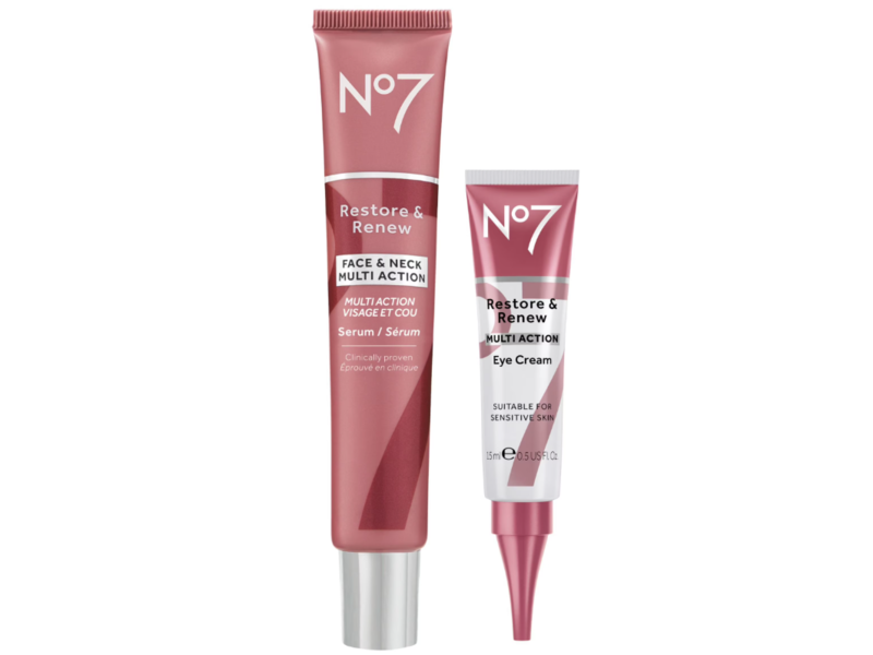 No7 Restore 7 Renew Face Neck & Eyes Firming Duo