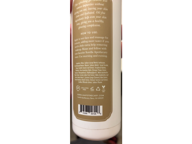 Sorella Orange You Jelly Cleanser, 12 fl oz/355 mL