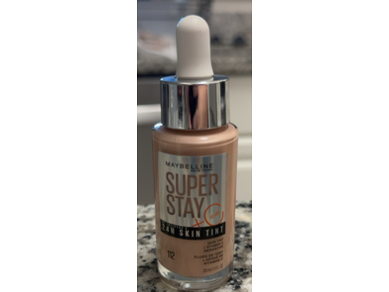 Maybelline Super Stay Skin Tint, Vitamin C, 112, 1 fl oz/30 mL