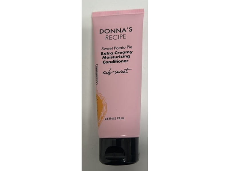 Donna's Recipe Extra Creamy Moisturizing Conditioner, Sweet Potato Pie, 2.5 fl oz/75 mL