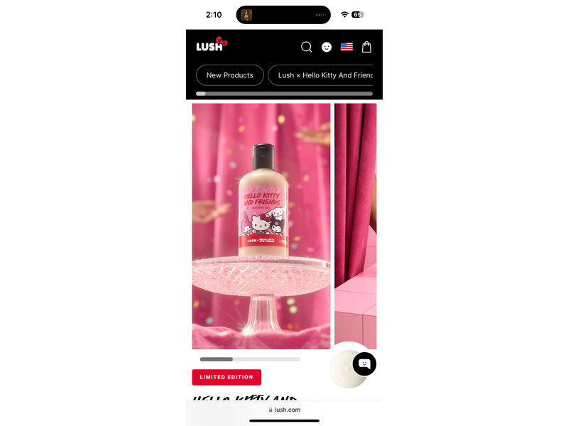Lush Hello Kitty And Friends Shower Gel, 285 g