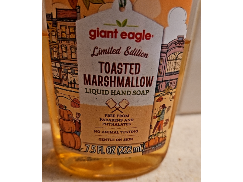 Giant Eagle Liquid Hand Soap, Toasted Marshmallow, 7.5 fl oz/222 mL