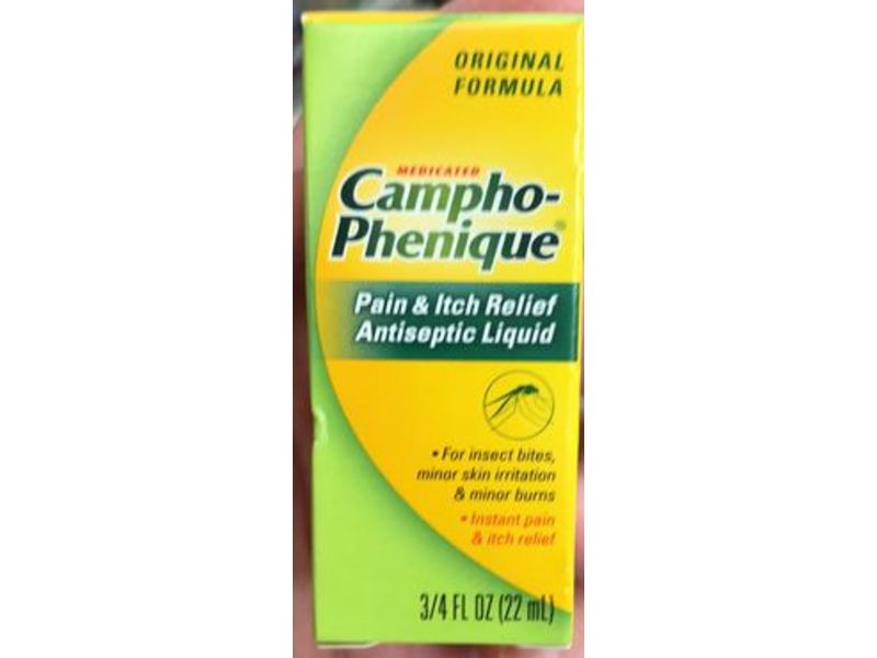 Campho-Phenique Pain & Itch Relief Antiseptic Liquid, Original, 3/4 fl oz/22 mL