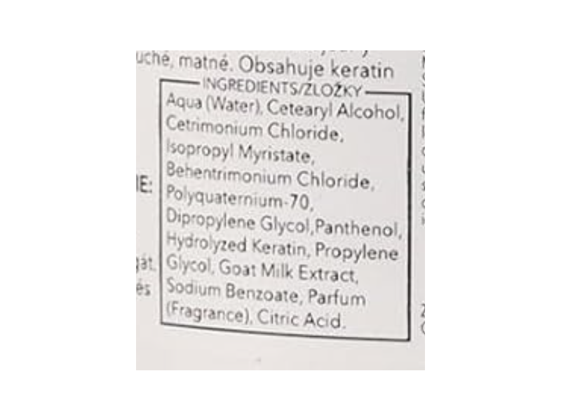 Ziaja Goat's Milk Hair Mask, Keratin, 7.0 fl oz/200 mL