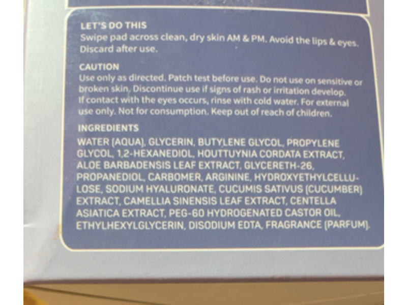 SpaLife Soothing Toner Pads, Heartleaf & Aloe, 60 Count, Pack Of 2