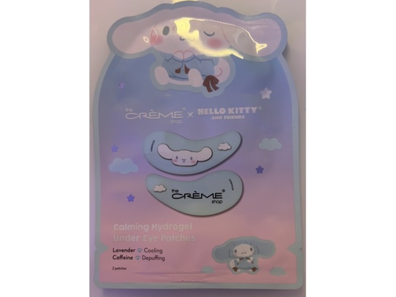 The Creme Shop X Hello Kitty And Friends Calming Hydrogel Under Eye Patches, Lavender, Caffeine, 2 Patches