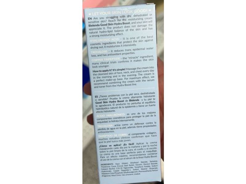 Bielenda Good Skin Hydra Boost Intensive Moisturizing Cream, 1.7 fl oz/50 mL