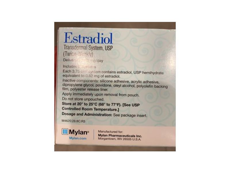 Estradiol Transdermal System USP 0.0375 mg Mylan (RX)