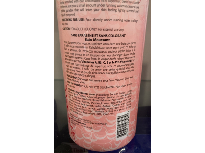 Vitabath Bubble Bath, Pomegranate Bellini Blush, 33.8 fl oz/1 L