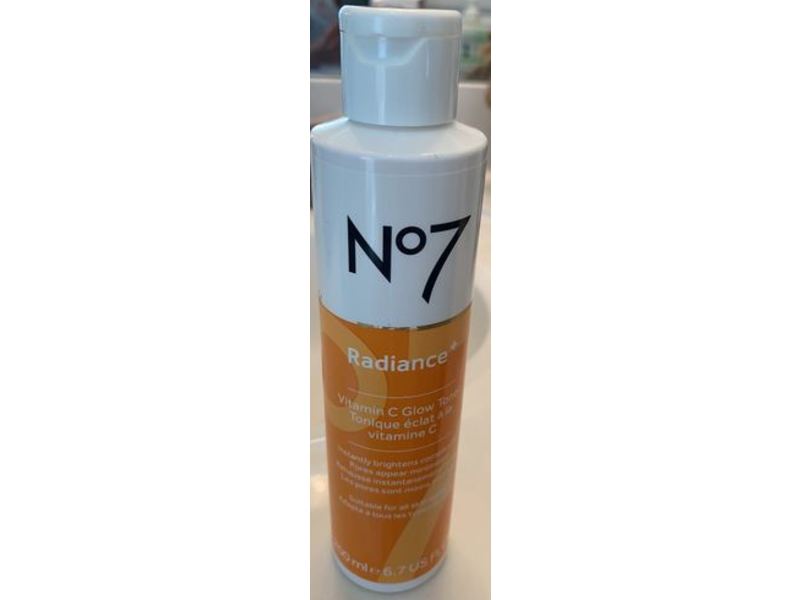 No7 Radiance + Vitamin C Glow Toner, 6.7 fl oz/200 mL