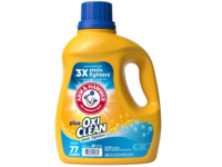 Arm & Hammer Plus OxiClean Liquid Laundry Detergent, Fresh Scent, 77 Loads, 100.5 fl oz/2.97 L - thumbnail 1