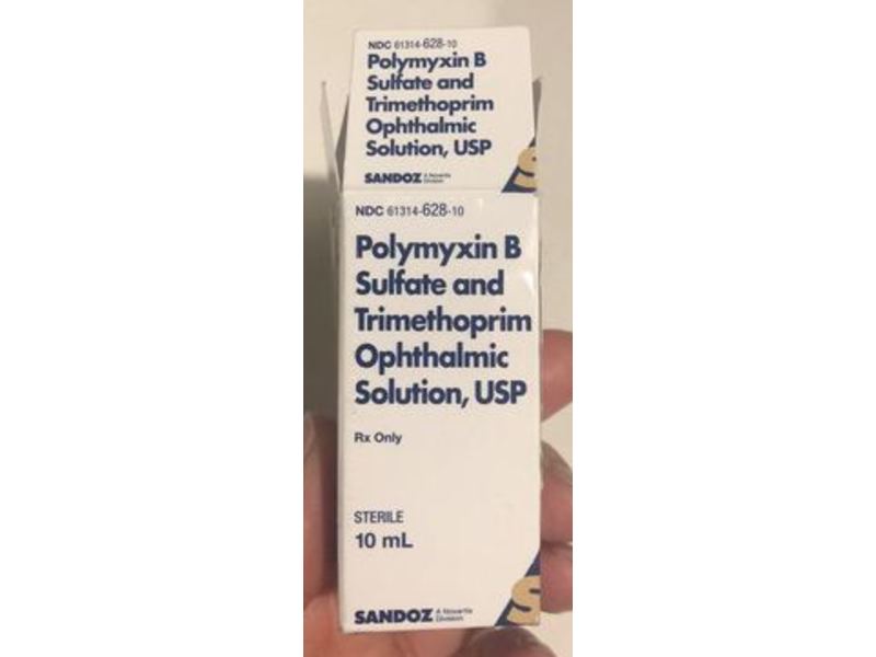 Polymyxin B Sulfate and Trimethoprim Ophthalmic Solution, USP, 10 mL Sandoz (RX)