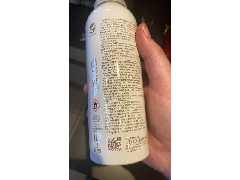 Paul Mitchell Awapuhi Hydrocream Whip Mousse, Wild Ginger, Style, 6.7 oz/200 mL